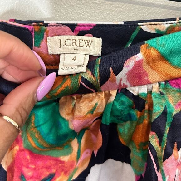 J.Crew Floral A Line Skirt - Picture 3 of 4